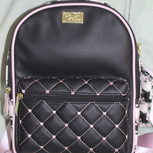 Betsey Johnson Bags Nwt Betsey Johnson Small Backpack Quilted Front
